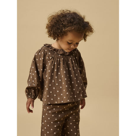 Lil'Atelier Teak Nmfhulla Ls Loose Skjorta Lil