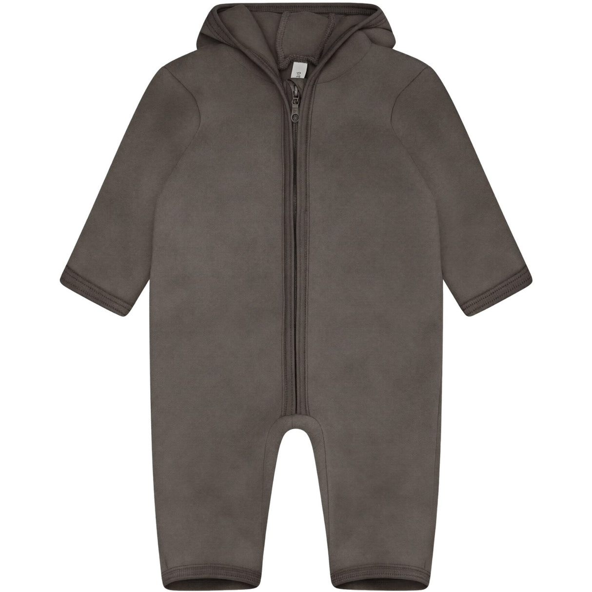 Huttelihut Brown Melange Sittvagnar Dräkt Ears Bomull Fleece