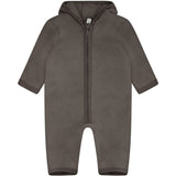 Huttelihut Brown Melange Sittvagnar Dräkt Ears Bomull Fleece