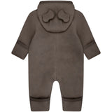 Huttelihut Brown Melange Sittvagnar Dräkt Ears Bomull Fleece