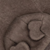 Huttelihut Brown Melange Sittvagnar Dräkt Ears Bomull Fleece
