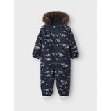 Name It Dark Sapphire Dino Earth Nmmsnow10 Dräkt Aop Fo Noos