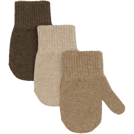 Mikk-Line Beige Melange-Melange Denver-Brown Melange Magic Vantar 3-Pack