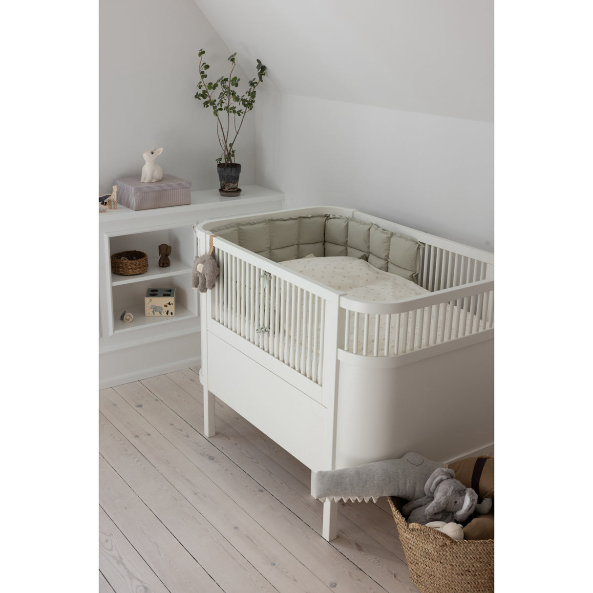 Sebra Mist Green Baby Sengerand Kapok Half-Length