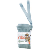 Silly Silas Hippy Footed Strumpbyxar Med Braces Misty Blue