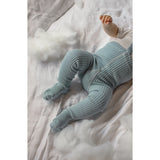 Silly Silas Hippy Footed Strumpbyxar Med Braces Misty Blue