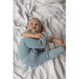 Silly Silas Hippy Footed Strumpbyxar Med Braces Misty Blue
