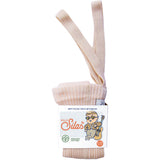 Silly Silas Hippy Footed Strumpbyxar Med Braces Silky Peach