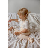 Silly Silas Hippy Footed Strumpbyxar Med Braces Silky Peach