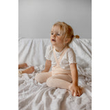 Silly Silas Hippy Footed Strumpbyxar Med Braces Silky Peach