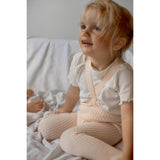 Silly Silas Hippy Footed Strumpbyxar Med Braces Silky Peach