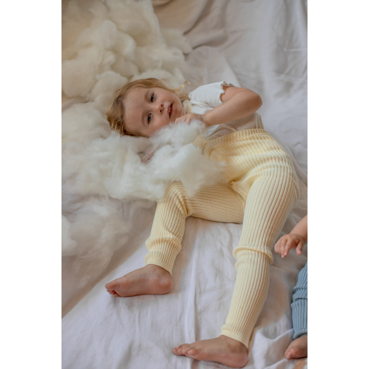 Silly Silas Hippy Footless Strumpbyxar Med Braces Lemon Icing