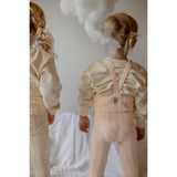 Silly Silas Granny Nallebjörn Footless Strumpbyxar Med Braces Silky Peach