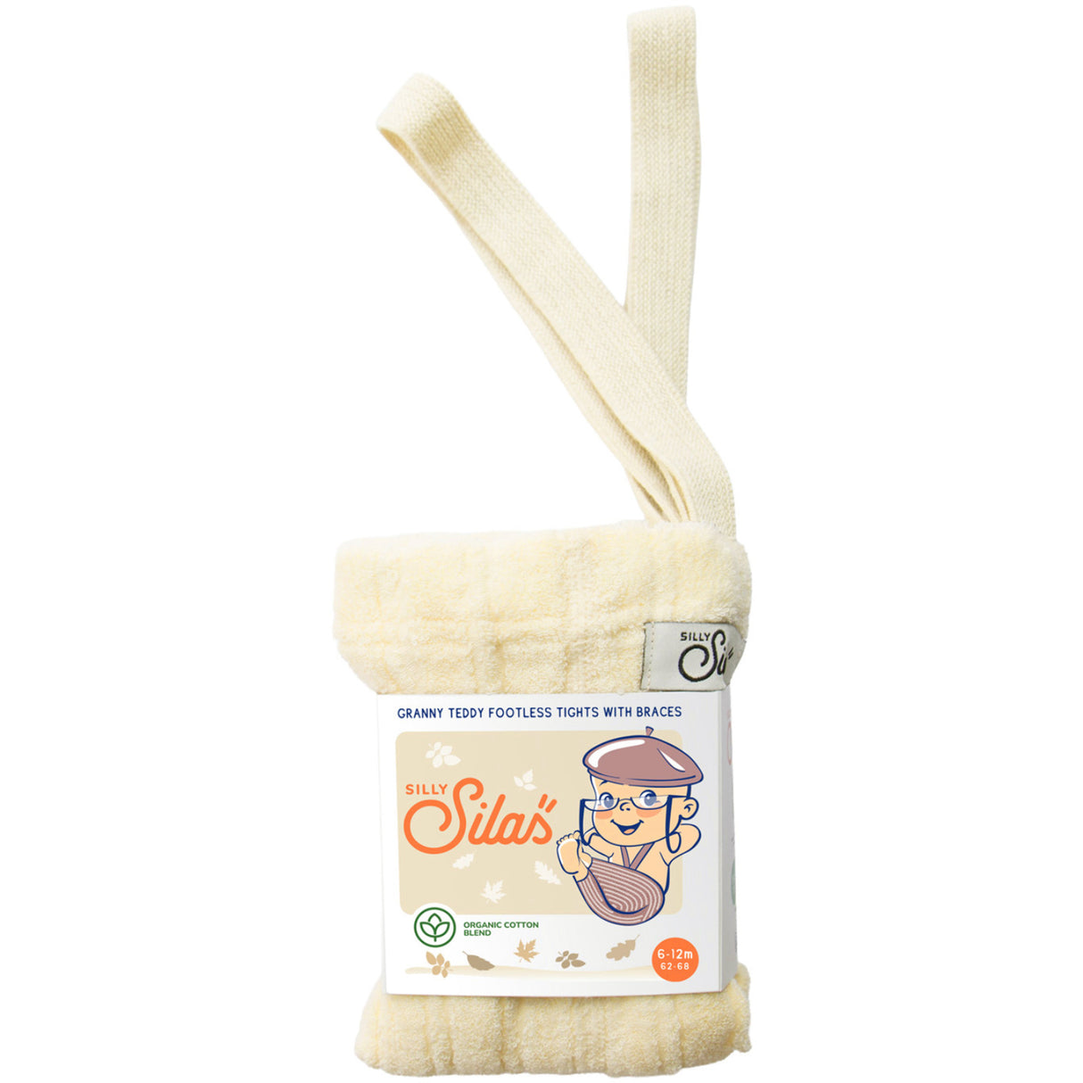 Silly Silas Granny Nallebjörn Footless Strumpbyxar Med Braces Lemon Icing