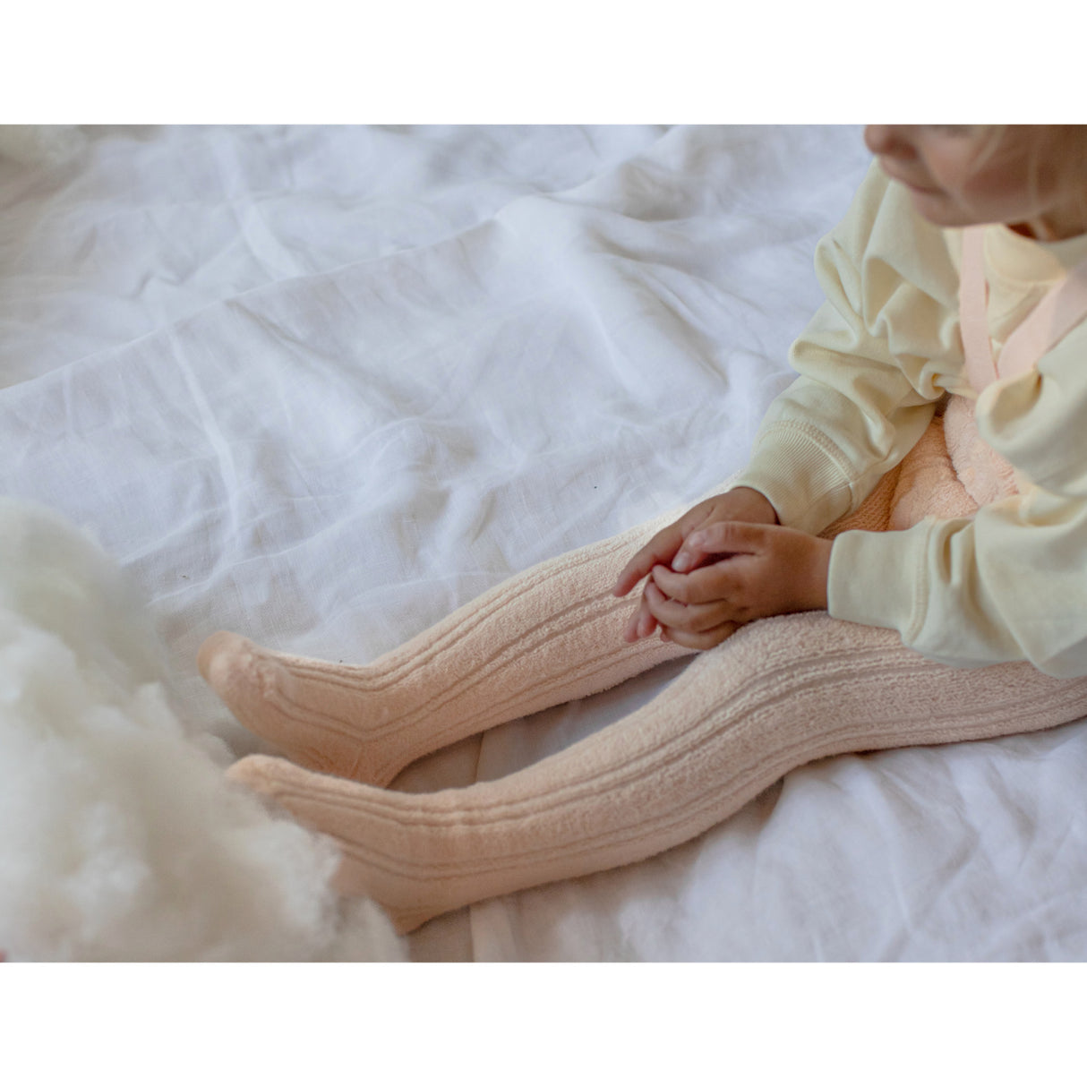 Silly Silas Granny Nallebjörn Strumpbyxar Med Braces Silky Peach