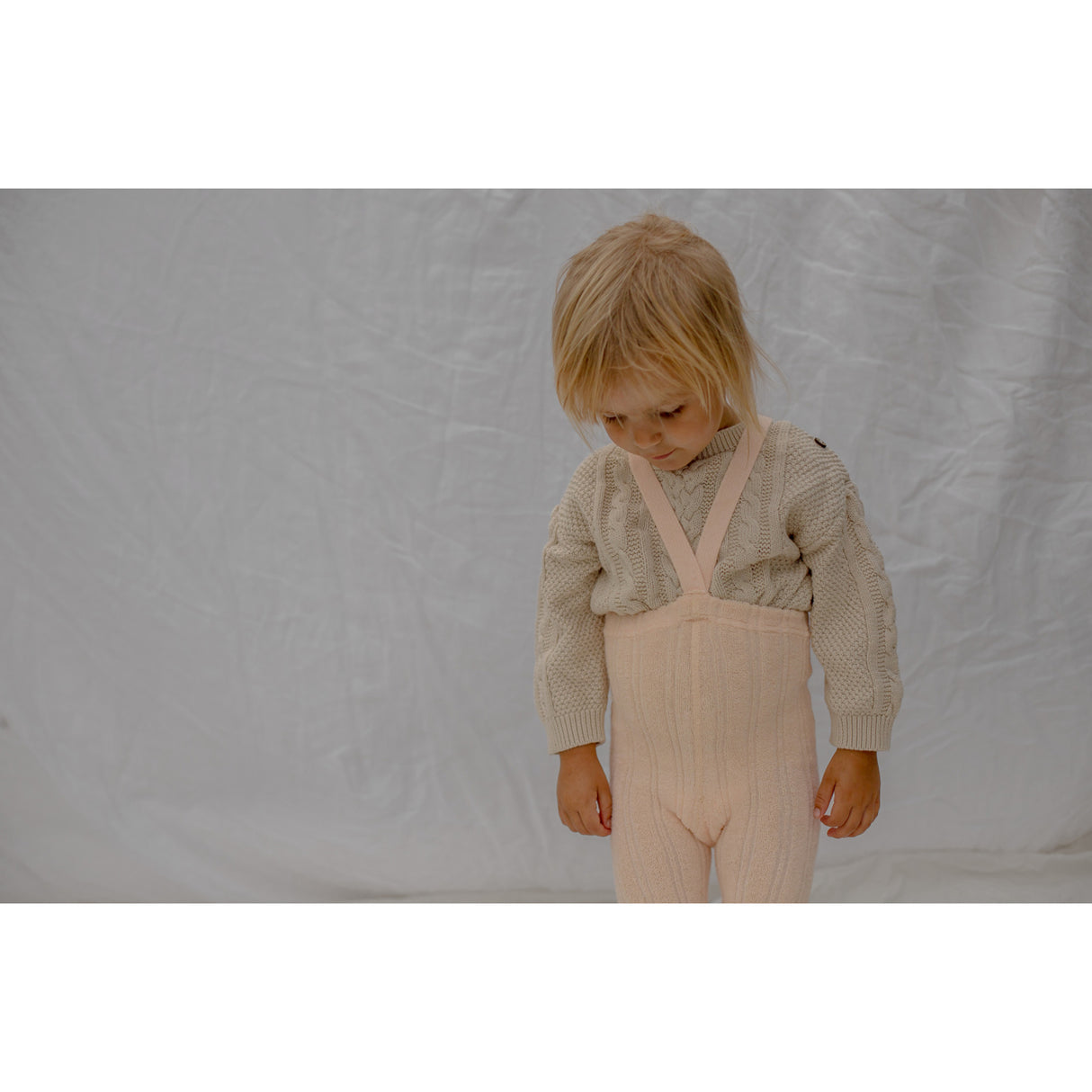 Silly Silas Granny Nallebjörn Strumpbyxar Med Braces Silky Peach