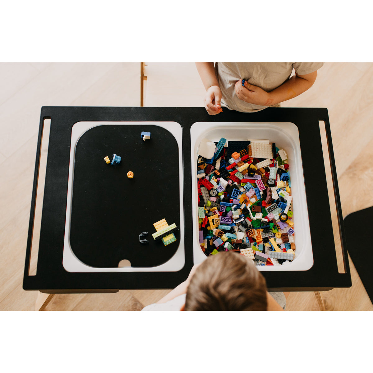 Duck Woodworks Black Sensory Table Med 2 Boxes Included