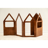 Duck Woodworks Honey Glaze Zig Zag House Plus
