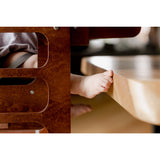Duck Woodworks Honey Glaze Foldbar Kitchen Tower Stained Med Højt Stol Addon Sett