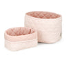 Cam Cam Copenhagen Classic Stripes Rose Quiltad Förvaring Korg 2-Pack