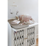 Cam Cam Copenhagen Classic Stripes Rose Quiltad Changing Mat