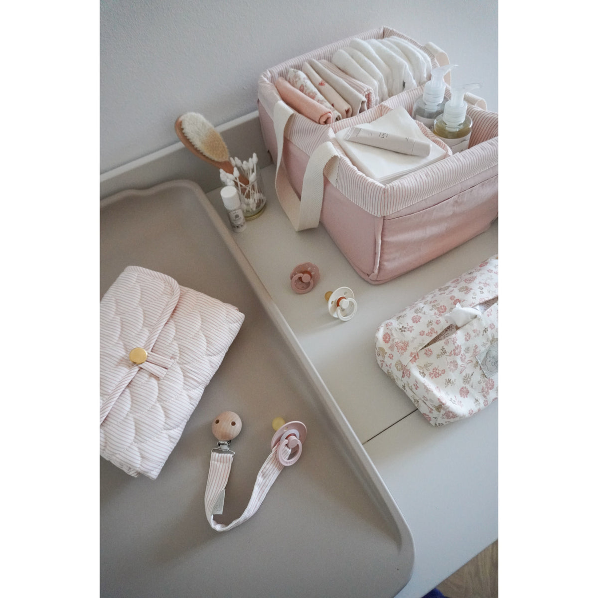 Cam Cam Copenhagen Classic Stripes Rose Nursing Kudde