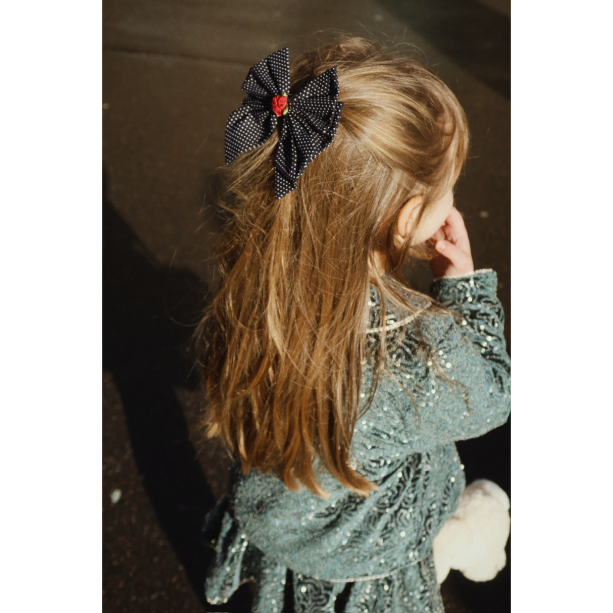 Konges Sløjd Dot Nuit Rose Rouge Rosett Hair Clip