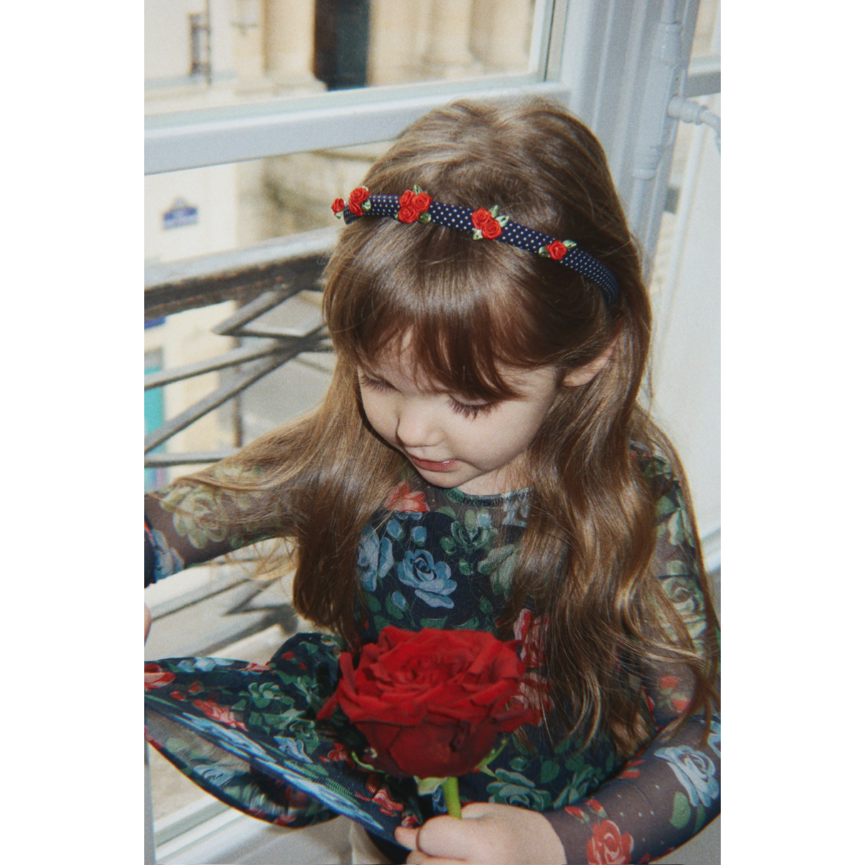 Konges Sløjd Dot Nuit Rose Rouge Hairbrace