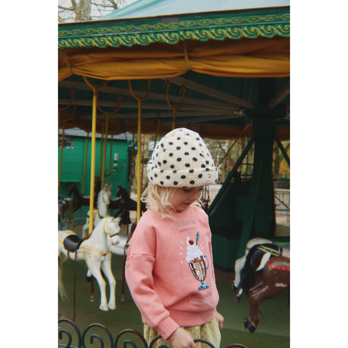 Konges Sløjd Peach Blossom Lou Paljet Sweatshirt Gots
