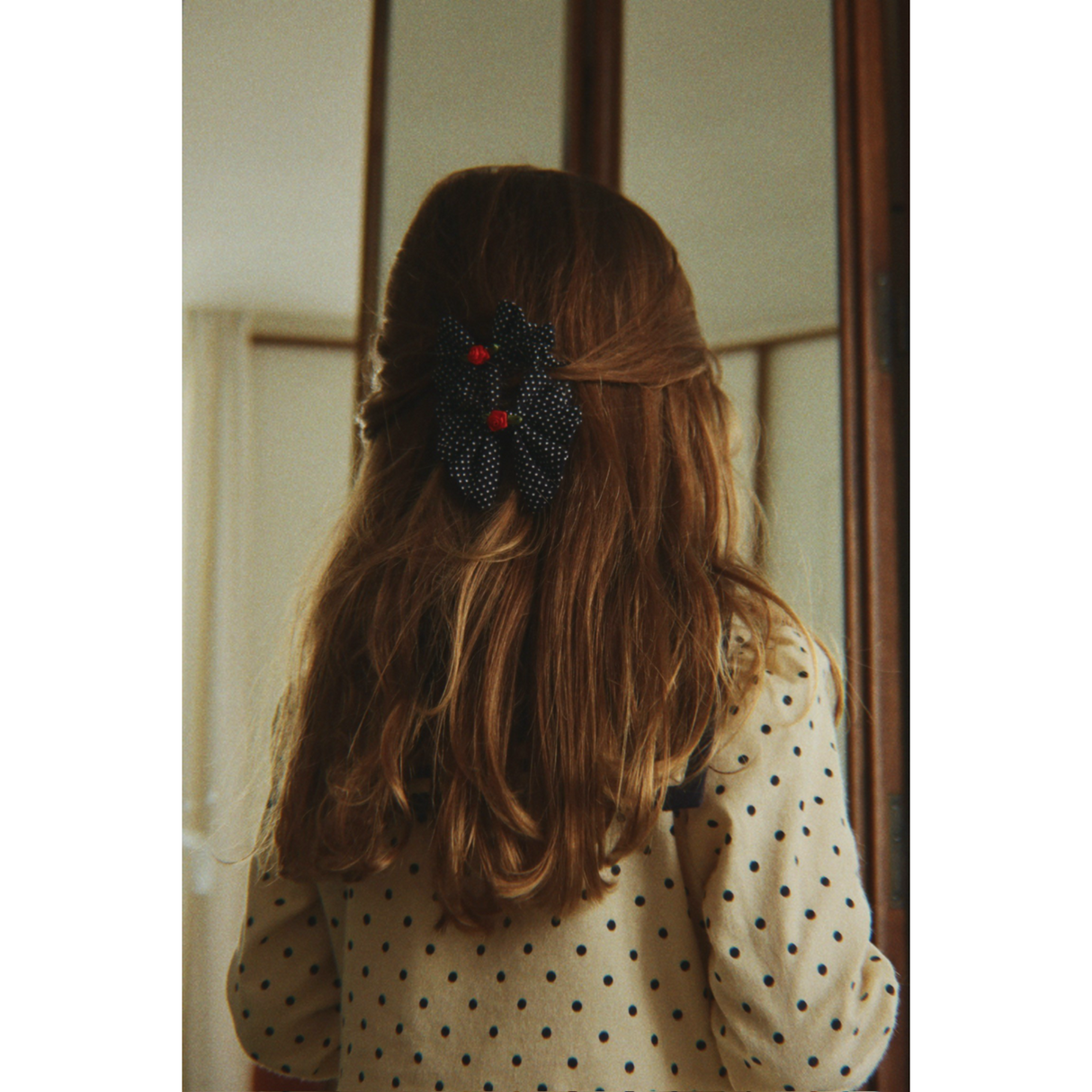 Konges Sløjd Dot Nuit 2 Pack Rose Rouge Rosett Hair Clip