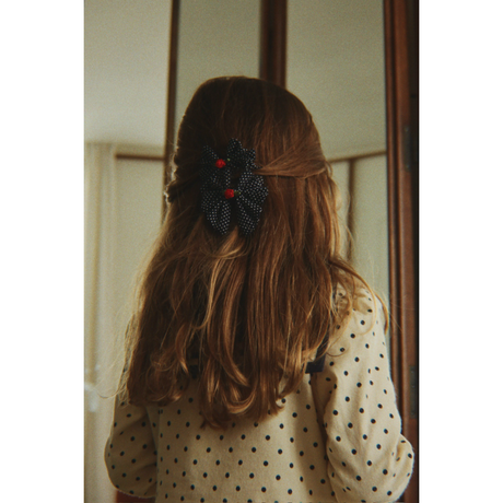 Konges Sløjd Dot Nuit 2 Pack Rose Rouge Rosett Hair Clip