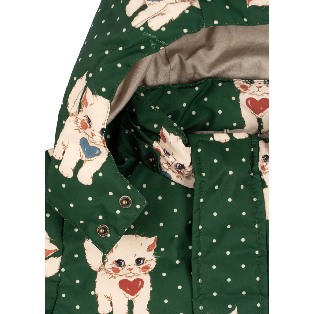 Konges Sløjd Dot Miao Verde Magnum Down Jacka Print Grs
