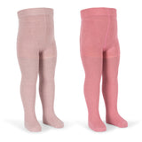 Konges Sløjd Rose Mix 2 Pack Rib Glitter Strumpbyxar