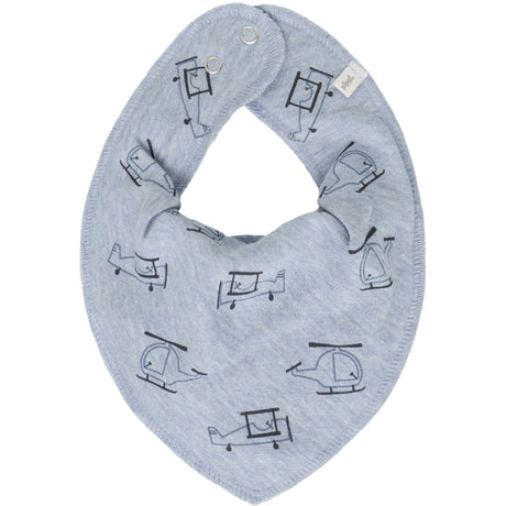 Pippi Blue Fog Bandana Haklapp Boy -Aop (3-Pack)