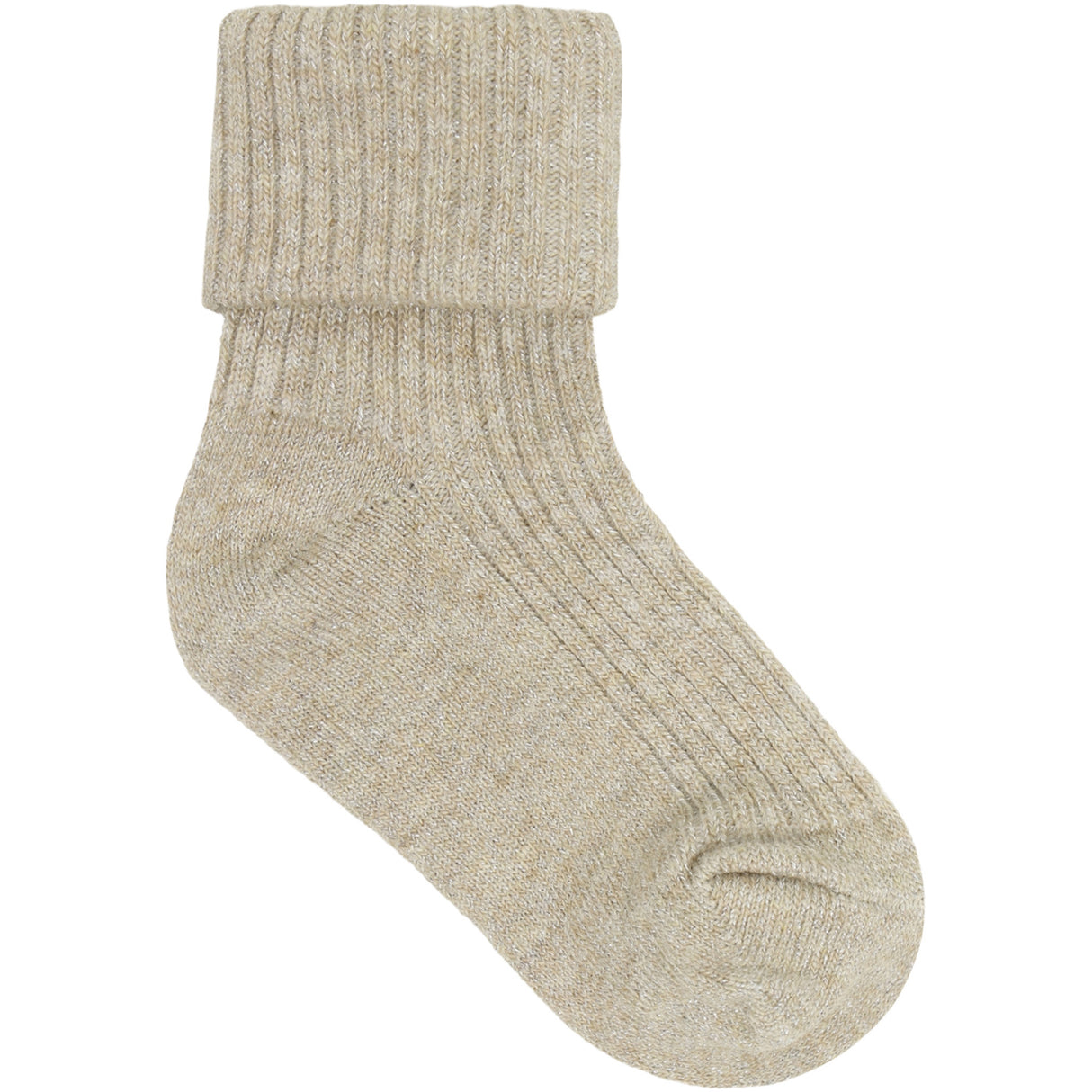 Minymo Silver Mink Baby Rib Strumpor W.Glit (2-Pack)