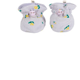 Bobo Choses Lavender Stamp Bloom All Över Baby Booties