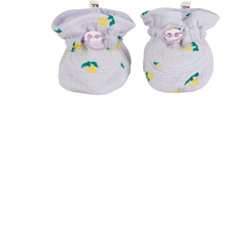 Bobo Choses Lavender Stamp Bloom All Över Baby Booties
