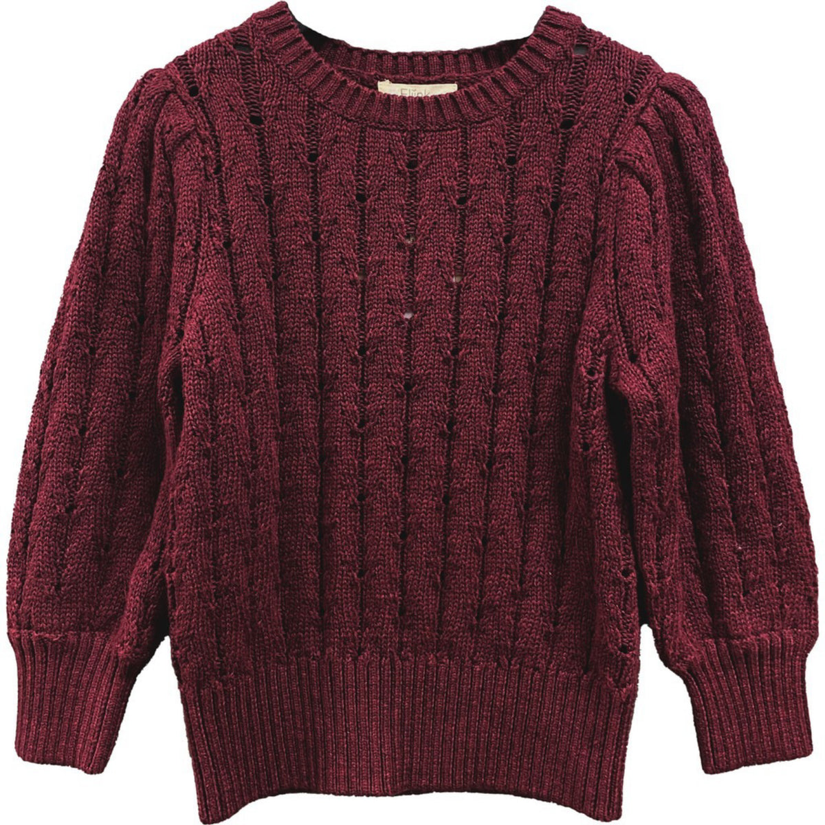 Fliink Burgendy Bon Cashmere Blus