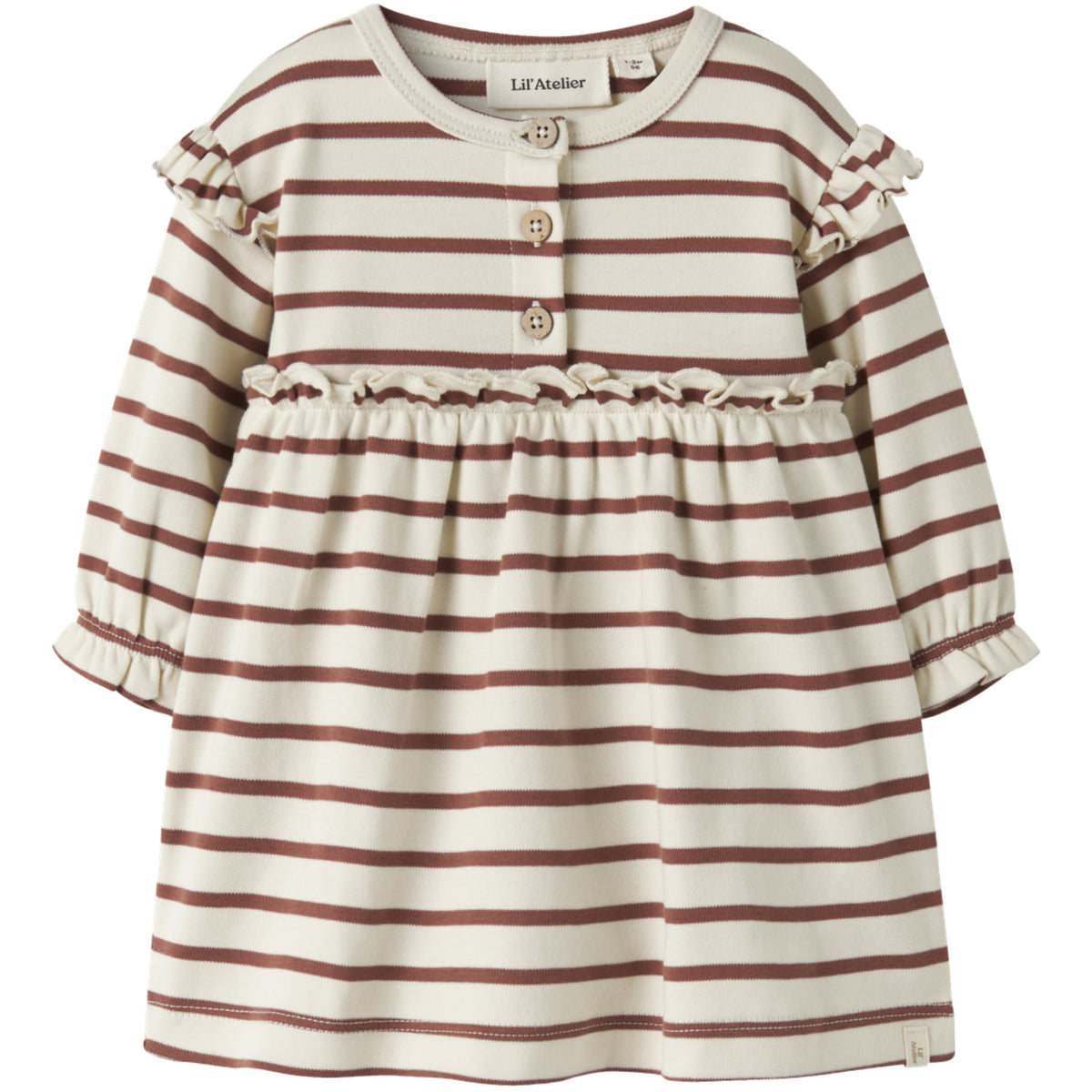 Lil'Atelier Turtledove Maple Syrup Nbflimia Mia Ls Body Klänning Lil