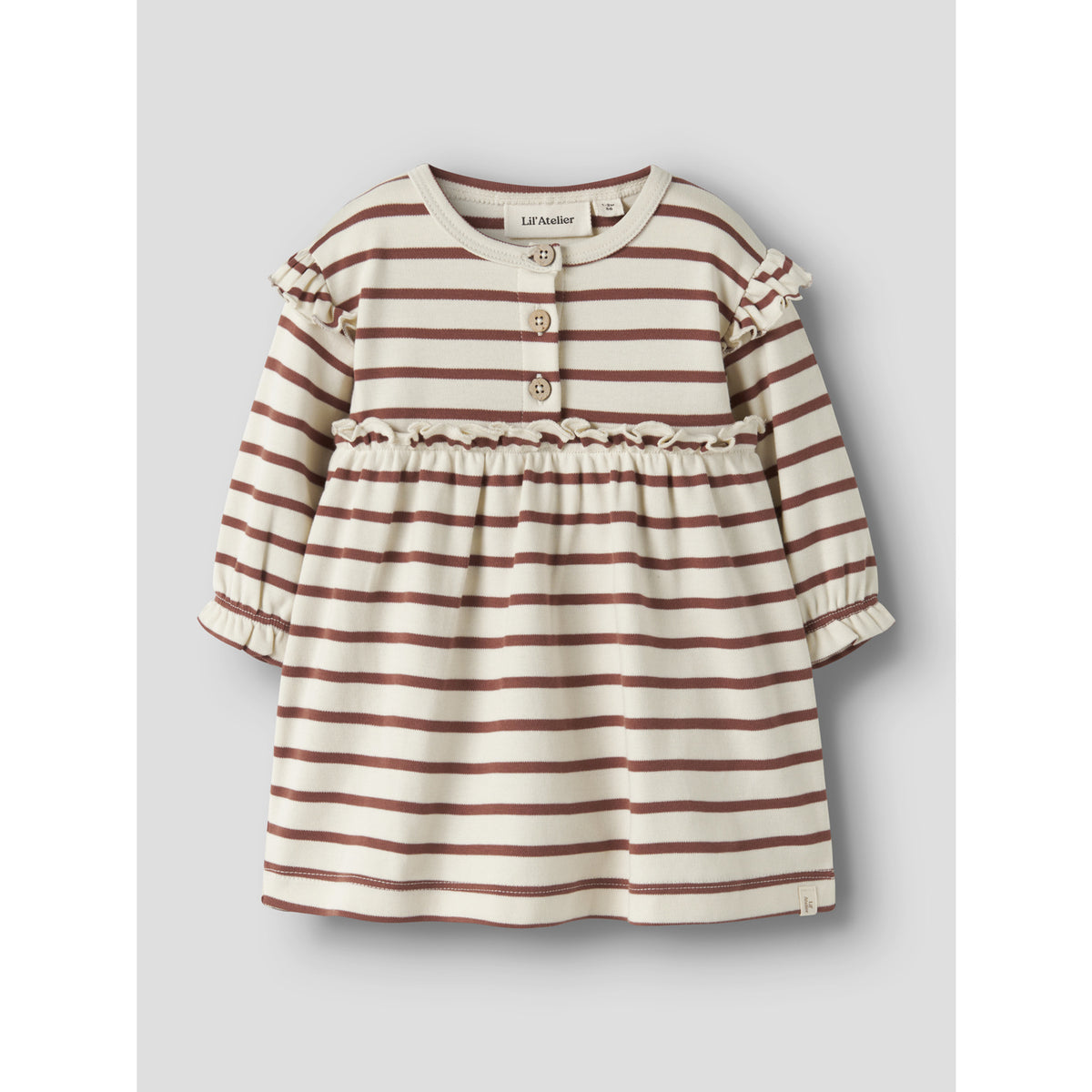 Lil'Atelier Turtledove Maple Syrup Nbflimia Mia Ls Body Klänning Lil