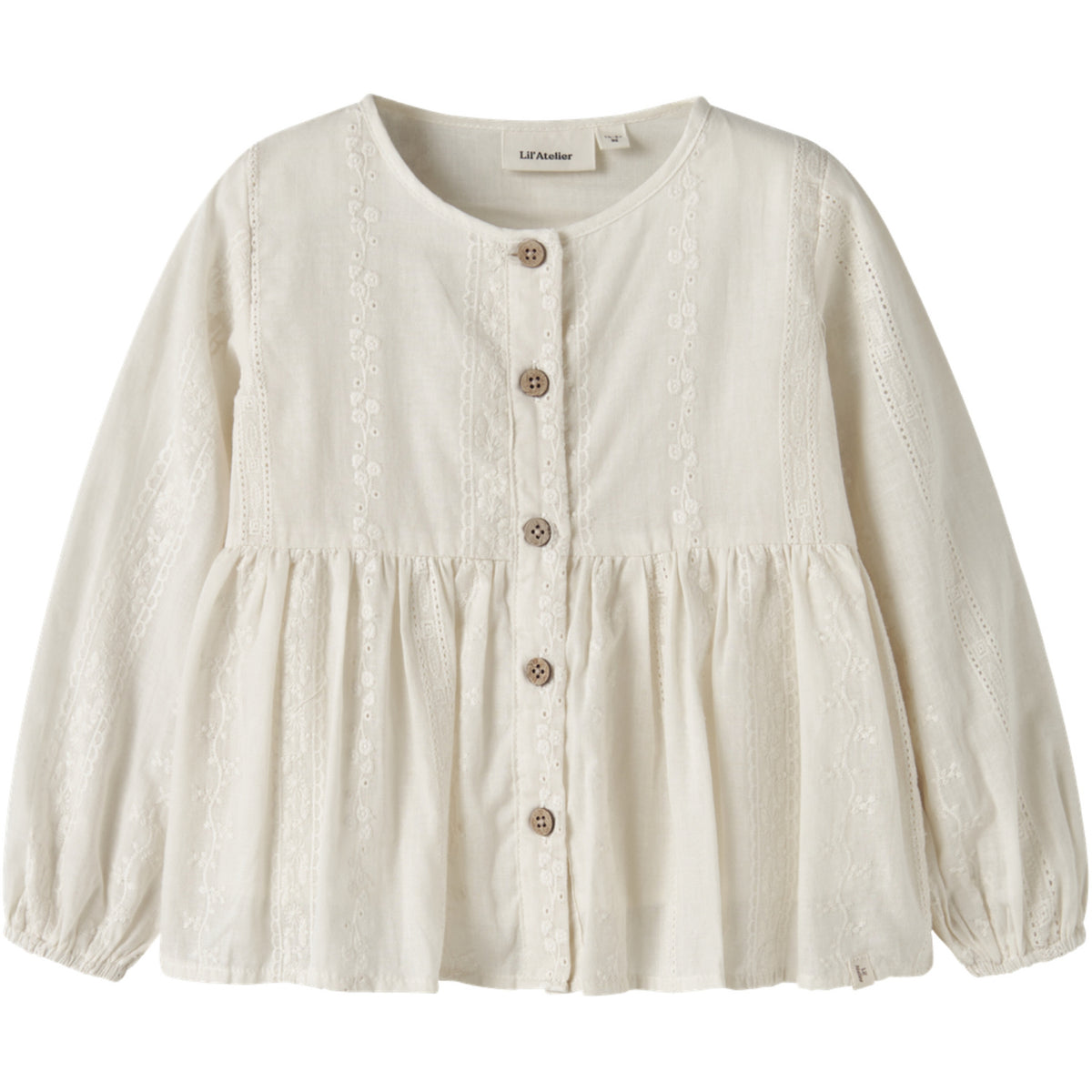 Lil'Atelier Turtledove Nmfloba Ls Loose Skjorta Lil