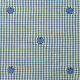 Flöss Light Blue Apple Gingham Ellis Täcke + Kudde Junior