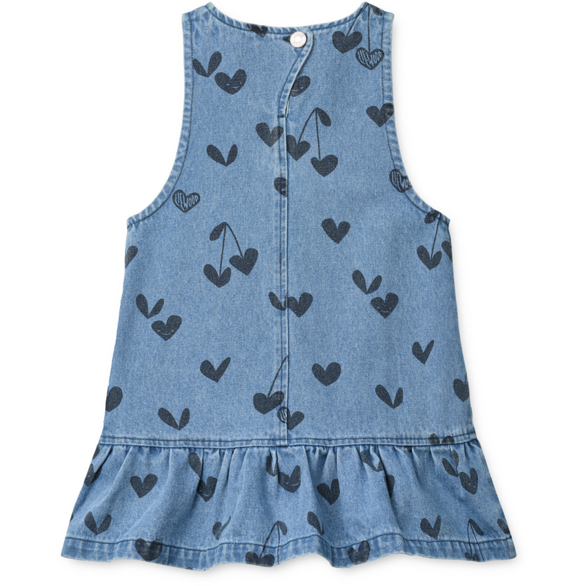 LIEWOOD Sweethearts / Denim Angelica Printed Denim Frill Klänning