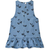LIEWOOD Sweethearts / Denim Angelica Printed Denim Frill Klänning