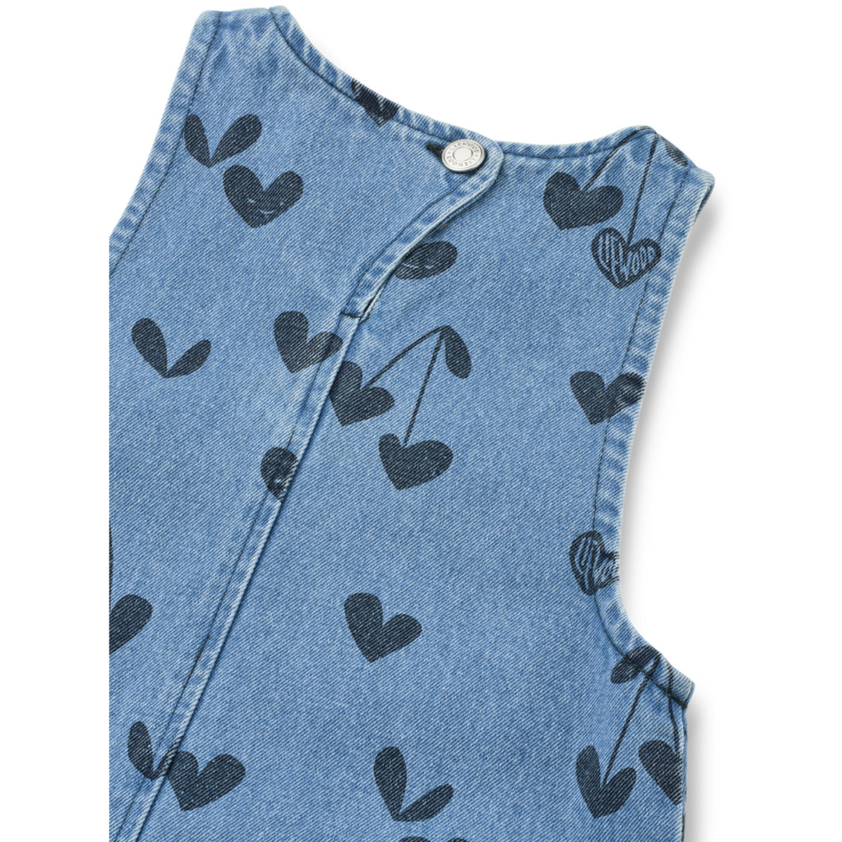 LIEWOOD Sweethearts / Denim Angelica Printed Denim Frill Klänning