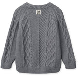 LIEWOOD Grey Melange Ari Bomull Stickad Jumper