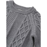 LIEWOOD Grey Melange Ari Bomull Stickad Jumper