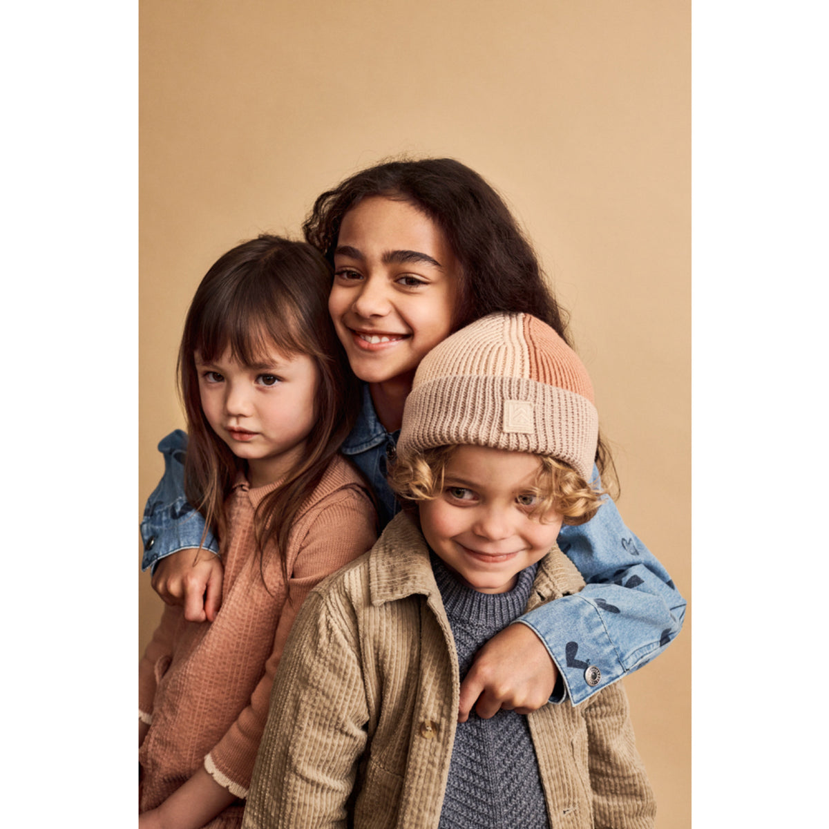 LIEWOOD Grey Melange Ari Bomull Stickad Jumper