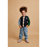 LIEWOOD Classic Navy Multi Mix Thea Bomull Stickad Cardigan