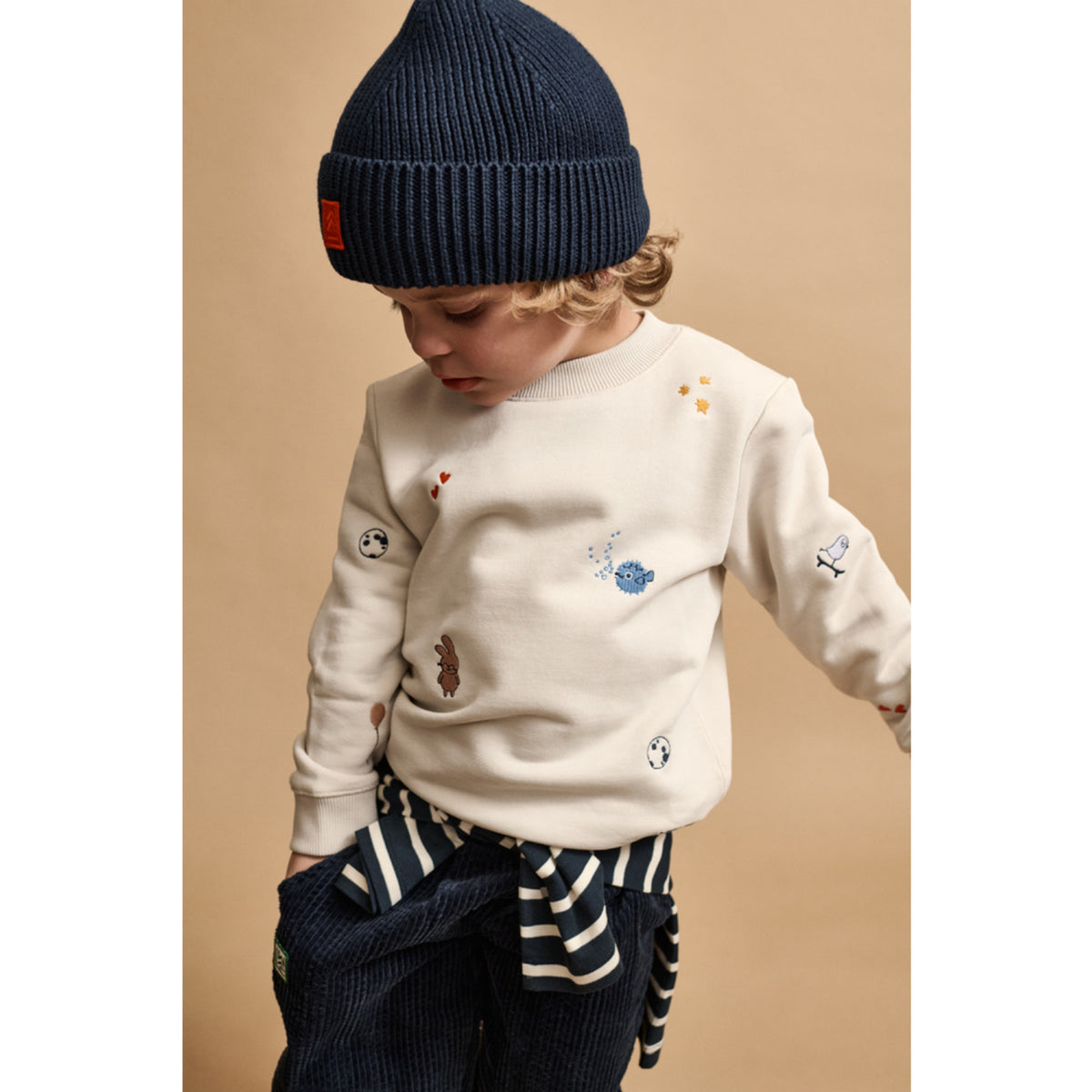 LIEWOOD Classic Navy Borris Corduroy Byxor